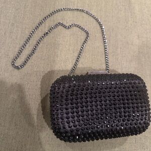 Black Studded Clutch